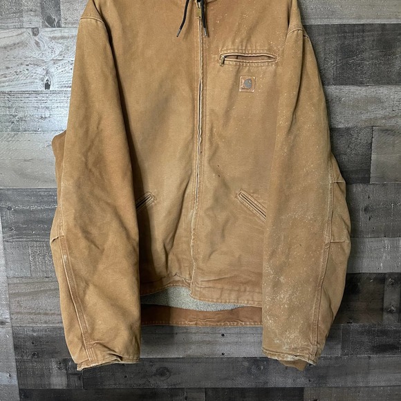SOLD Carhartt Sierra Sandstone Sherpa Lined Jacket 2XL - Picture 3 of 7